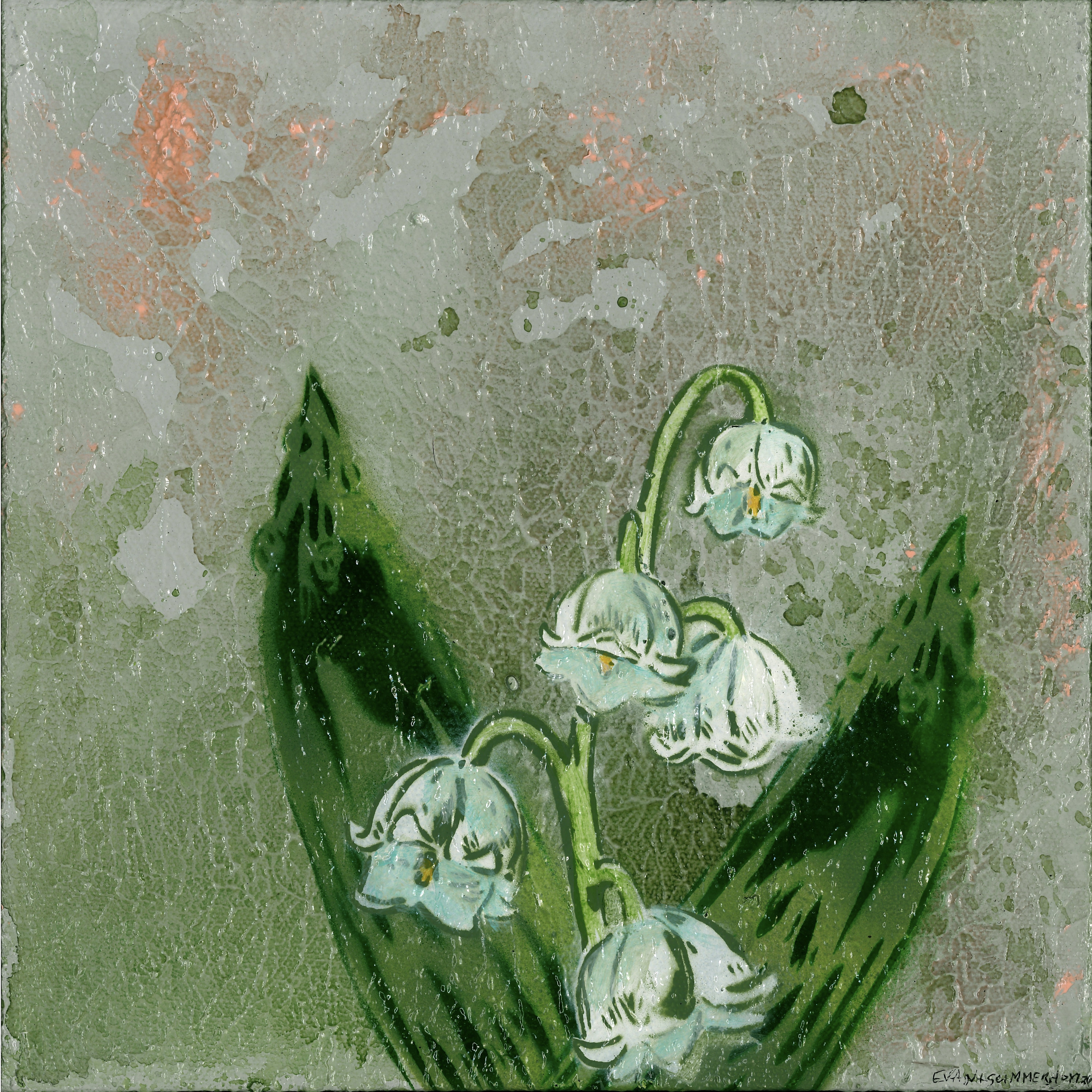 painting of lily of the valley