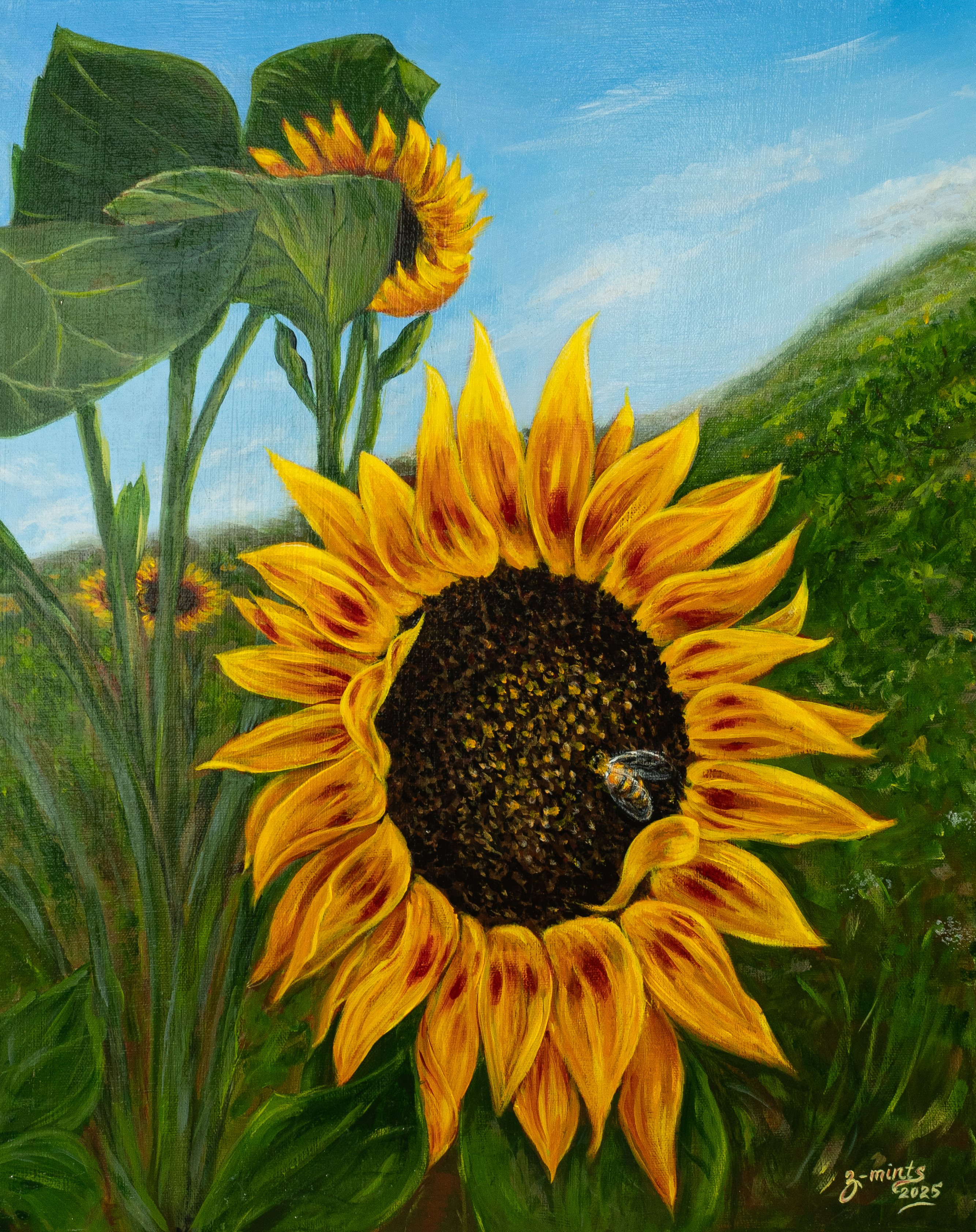 sunflower painting