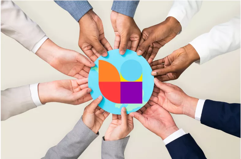 hands holding the earth with the UPL logo superimposed over the earth