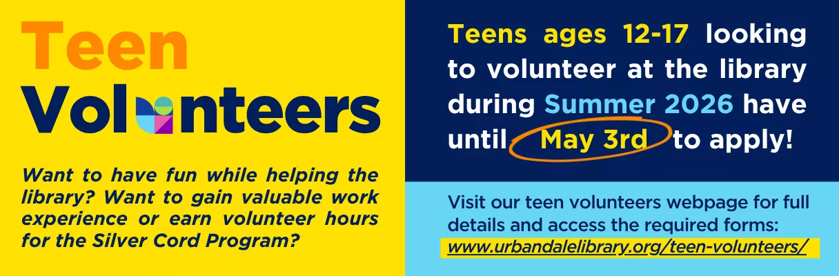 Teen Volunteers Wanted for Summer 2026