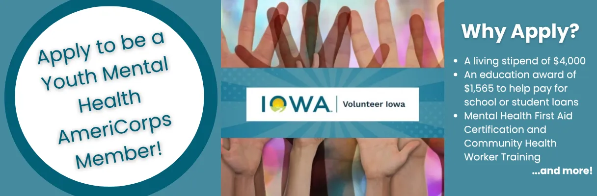 apply to be a youth mental health AmeriCorps member!