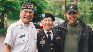 image of three veterans