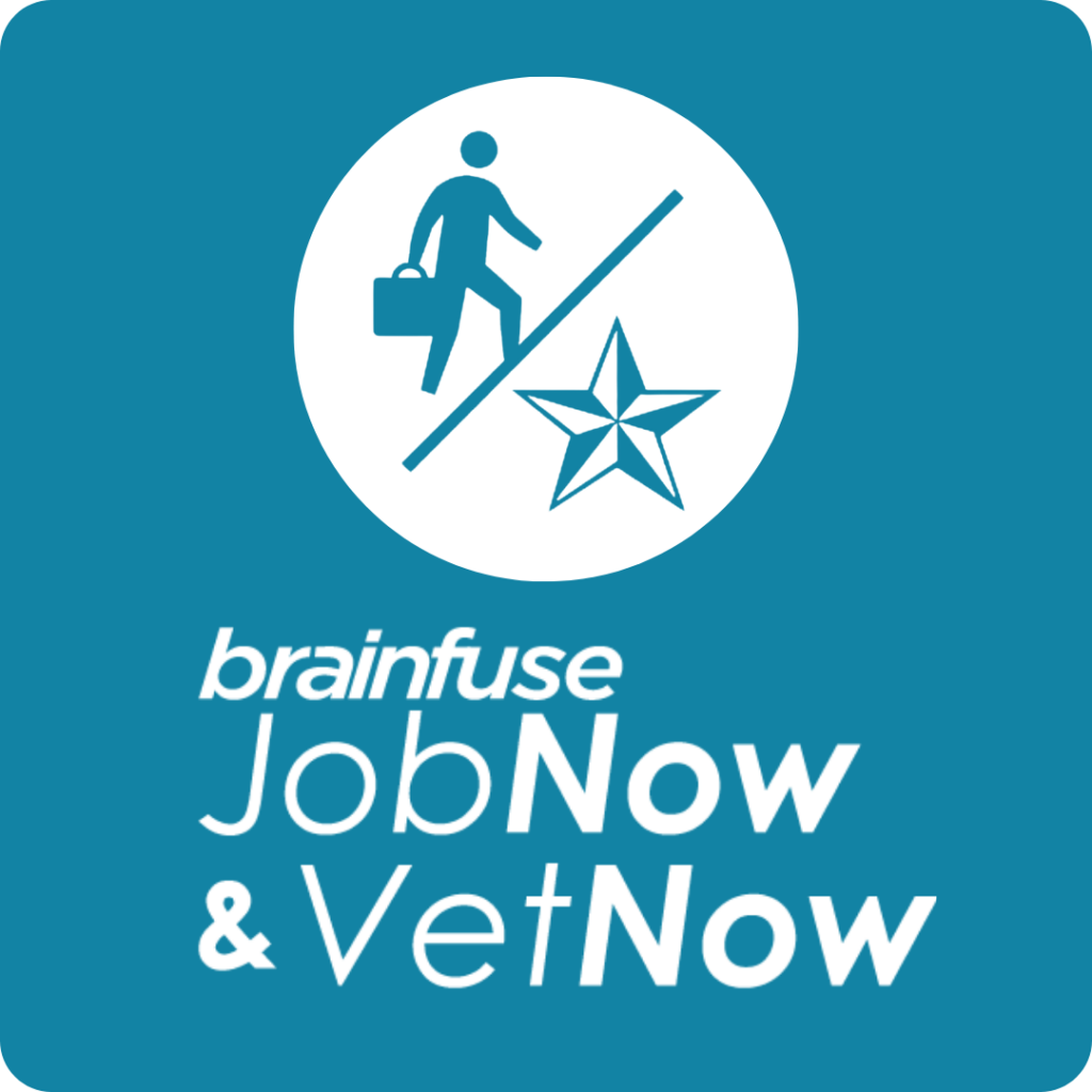 Brainfure Job Now and Vet Now combined logo